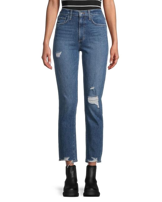 Joe's Jeans The Luna High-rise Organic Cotton Ankle Jeans in Blue | Lyst