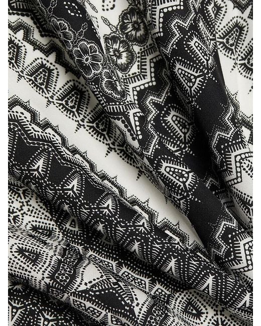 Tahari Multicolor The Caelan Printed Silk Midi-Dress