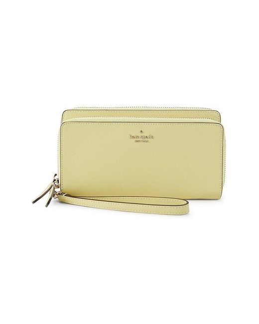 Kate Spade Leather Zip Around Wallet Lyst