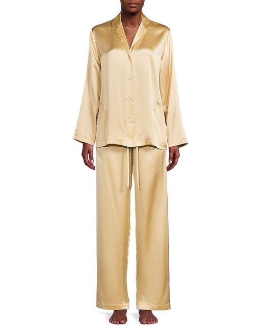 La Perla Natural 2-piece Silk Pajama Set