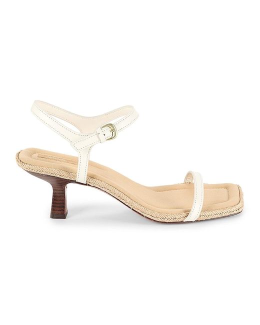 Vince Natural Coco Leather Espadrille Sandals