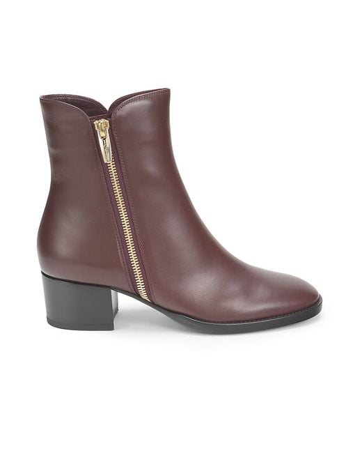 Gianvito Rossi Brown 40mm Leather Side-zip Ankle Boots