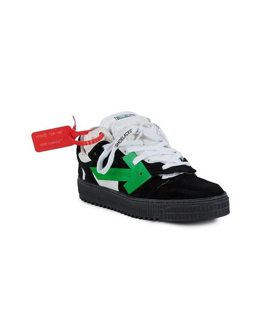 off white color block sneakers
