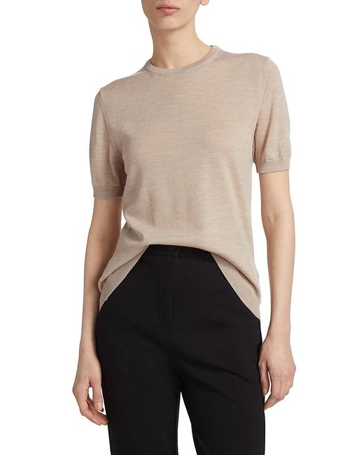 Saks Fifth Avenue Blue Merino Wool T-Shirt