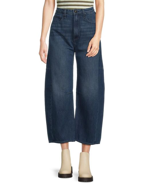 Rag & Bone Blue Chase High Rise Barrel Jeans