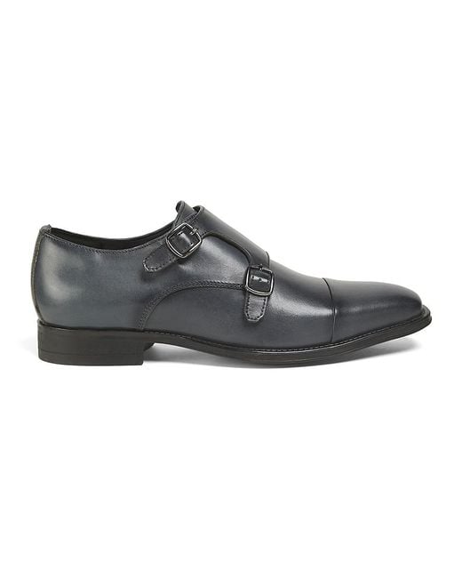 Kenneth Cole Black Charles 25Mm Leather Dress Shoes for men