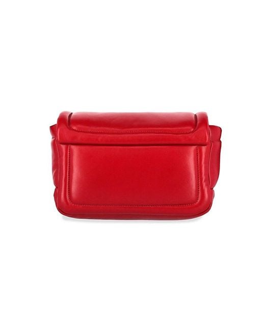 Moschino Red Balloon Leather Crossbody Bag