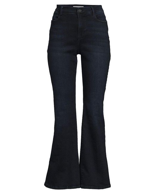 FRAME Le Pixie High Rise Flare Jeans in Blue | Lyst