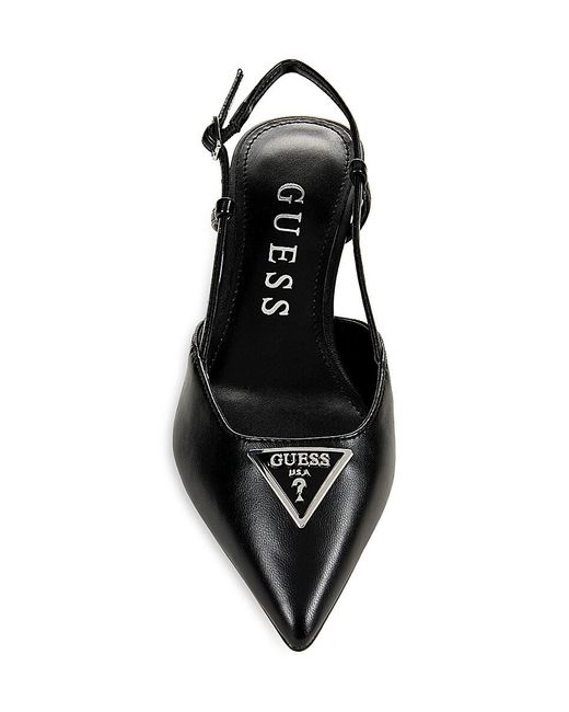 Guess Slingback Point Toe Pumps in Black Lyst Canada