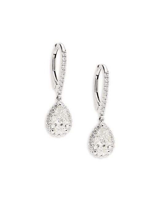 Saks Fifth Avenue White 14K & 1.9 Tcw Lab Grown Diamond Drop Earrings