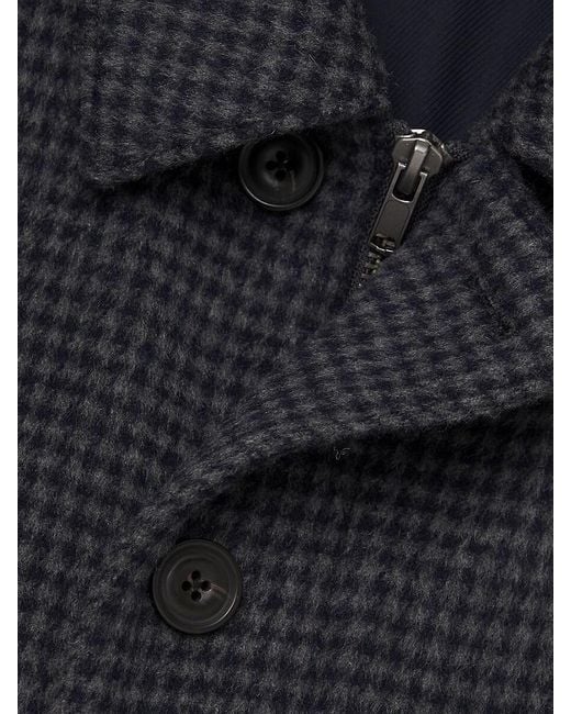 Vince Gray Houndstooth Wool-blend Knit Jacket for men