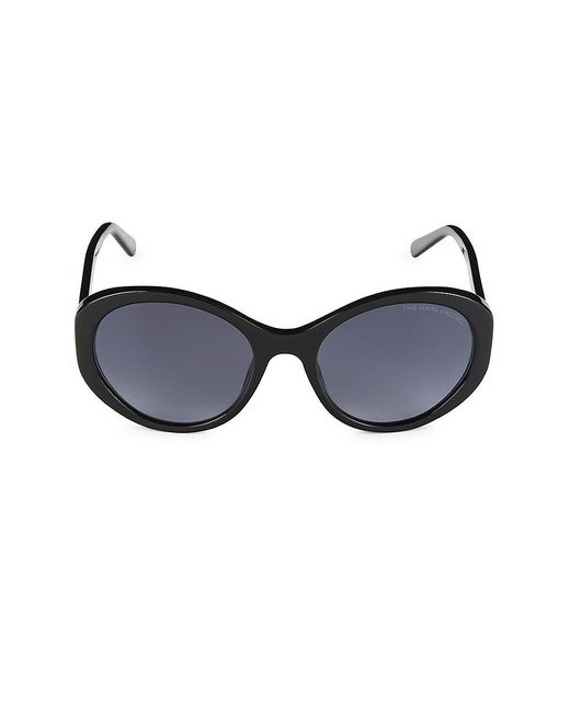 Marc Jacobs Black 56mm Oval Sunglasses