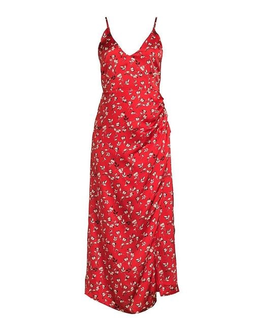 LOST AND WANDER Red Lost + Wander Falling In Love Maxi Dress