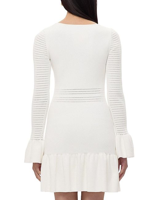 Hervé Léger White The Colette Knit Minidress