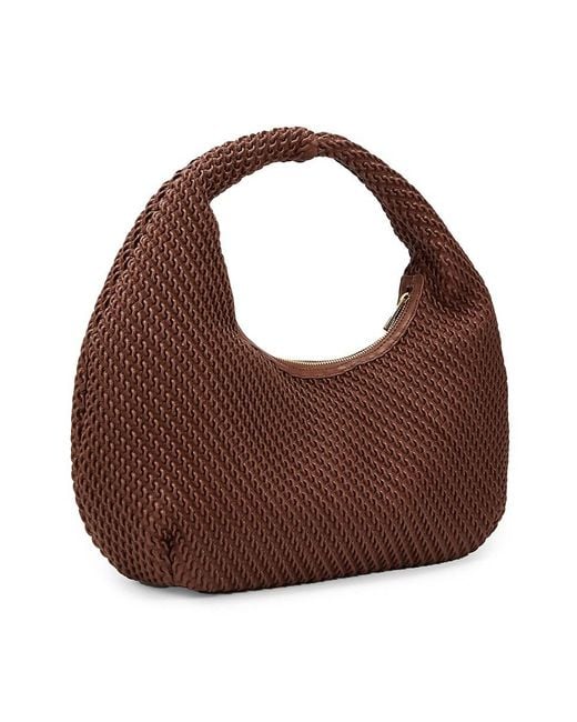 Sam Edelman Brown Rowan Textured Hobo Bag