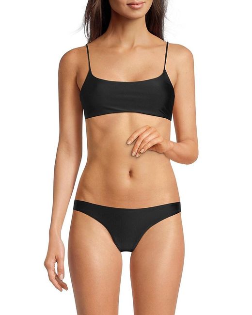 JADE Swim Black Muse Scoopneck Bikini Top