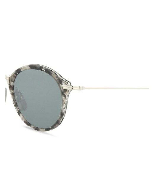 Thom Browne Gray 46mm Round Sunglasses