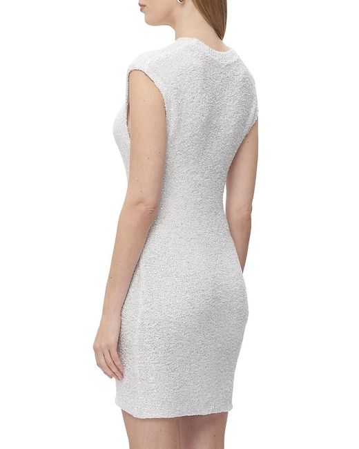 Hervé Léger White Delilah Sequined Minidress