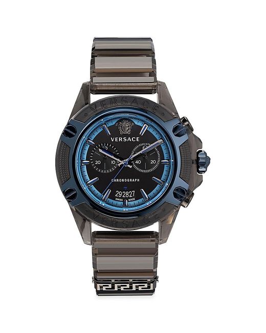 Versace Blue Icon Active 44mm Silicone Watch for men