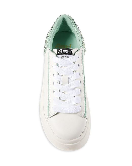 Ash Natural Move Strass Leather Platfrom Sneakers