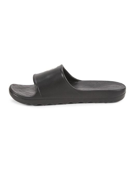Karl Lagerfeld Brown Logo Slides for men
