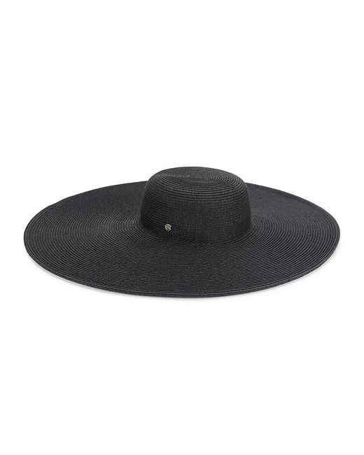 Vince Camuto Black Textured Oversized Sun Hat