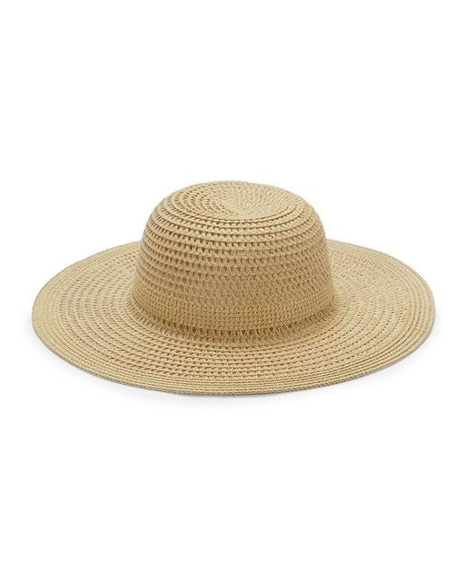Calvin Klein Natural Textured Straw Sun Hat