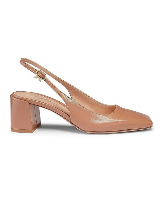Gianvito Rossi Pink Freeda Sling 55mm Leather Pumps