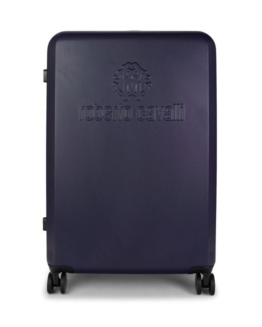 Roberto Cavalli Blue 28-inch Hardside Spinner Suitcase