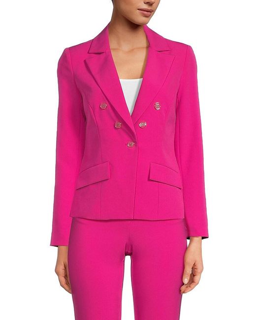 Nanette Lepore Pink Double Breasted Blazer