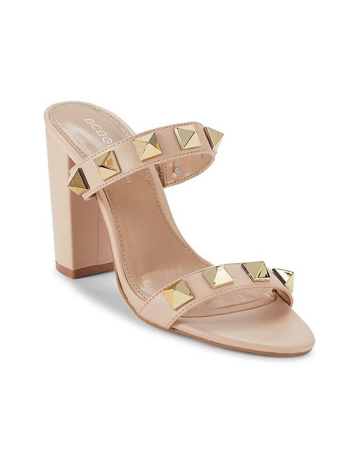 BCBGeneration Borani Block Heel Sandals in White Lyst UK