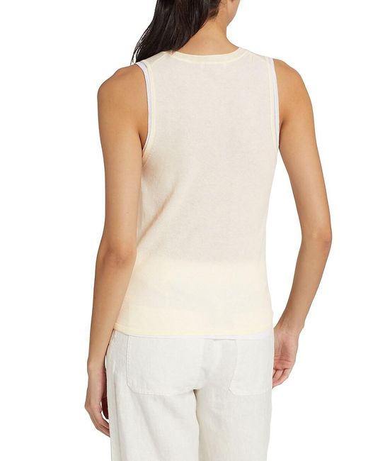 Vince Red Double Layer Tank