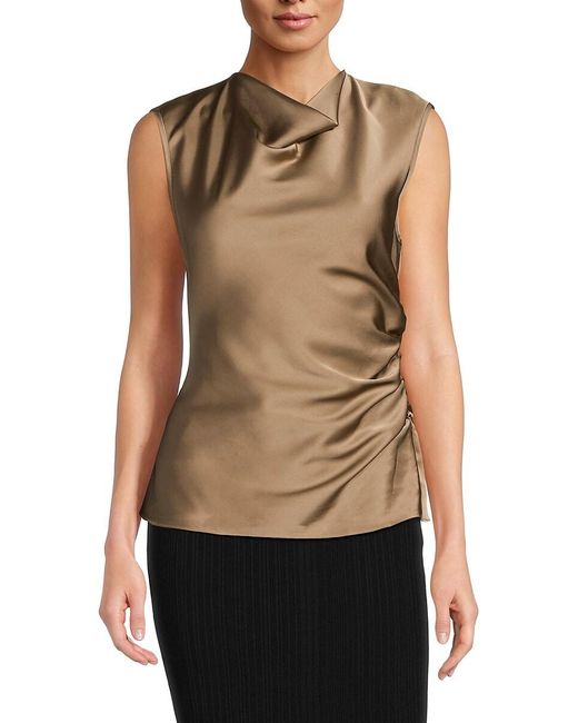 Hervé Léger Green The Audrey Cowl-Neck Top