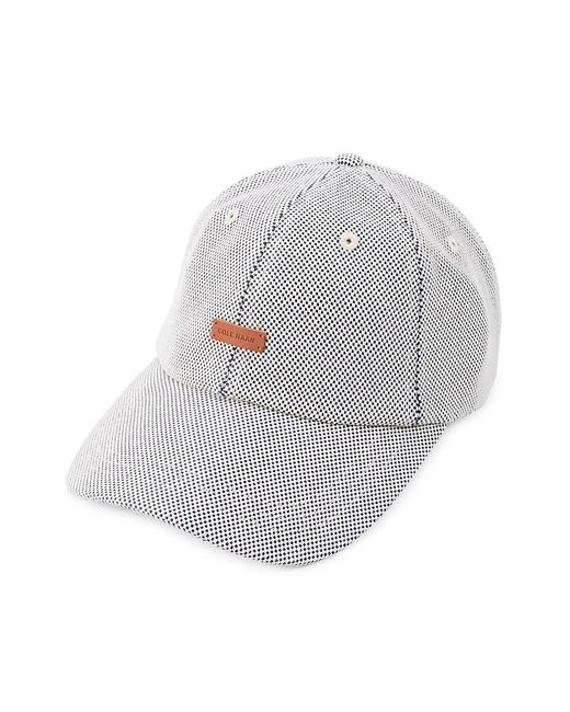 Cole Haan Gray Two-Tone Canvas Street Style Baseball Cap for men