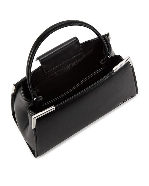 Calvin Klein Black Mica Two Way Top Handle Bag