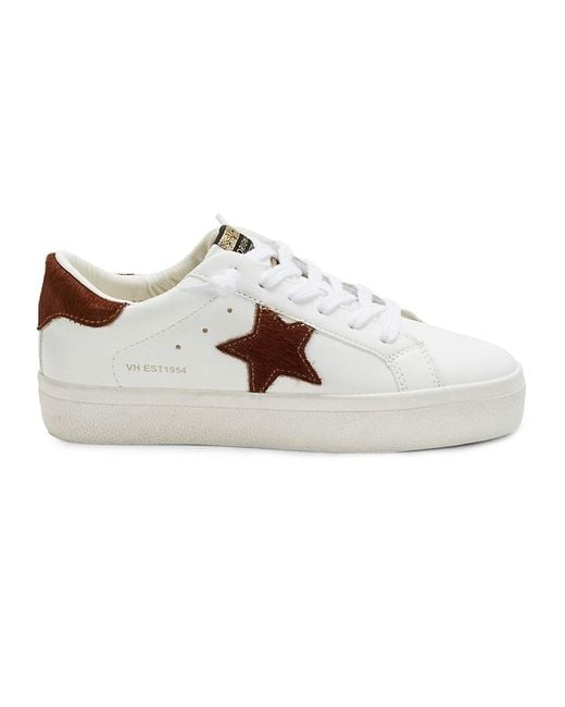vintage havana repeat camo calf hair sneakers
