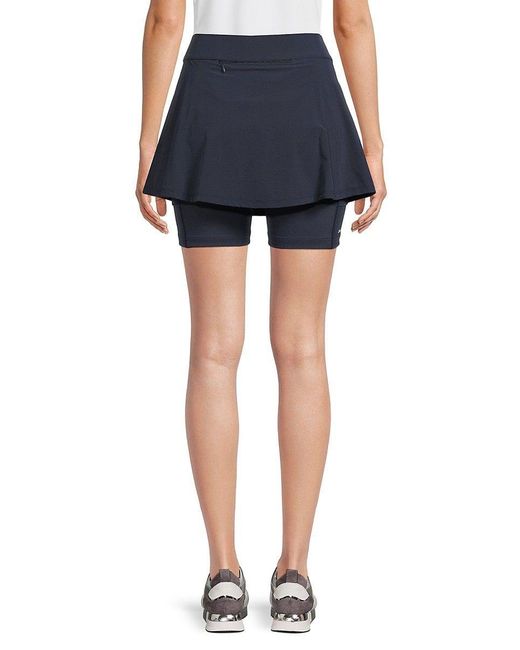 J.Lindeberg Petra Logo Mini Skort in Blue Lyst