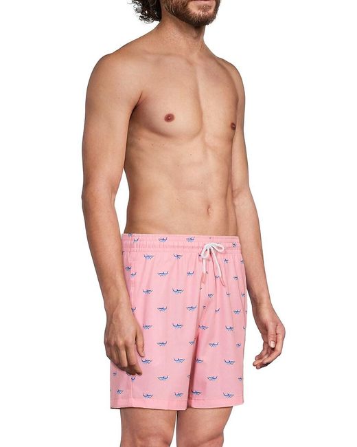 Trunks Surf & Swim Pink Sano Print Swim Shorts for men