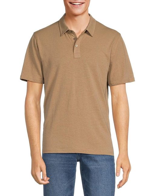 Rails Blue 'Solid Short Sleeve Polo for men