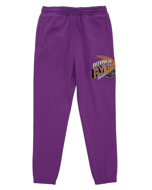 Avirex Purple Flyer Jogger Pants for men