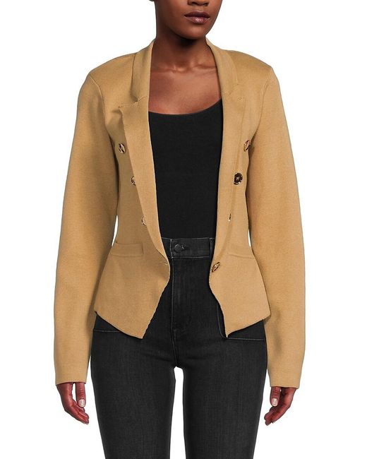 Central Park West Black Everly Double Breasted Blazer