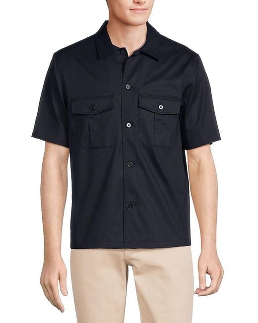 Theory Blue 'Beau Solid Shirt for men