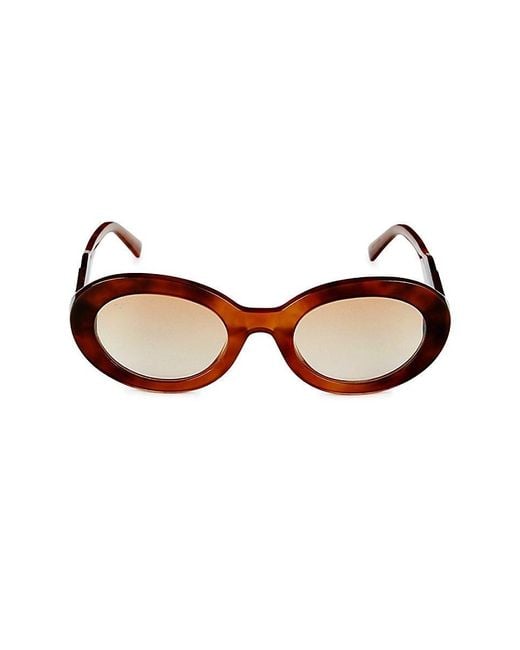 Tod's Brown 53mm Oval Sunglasses