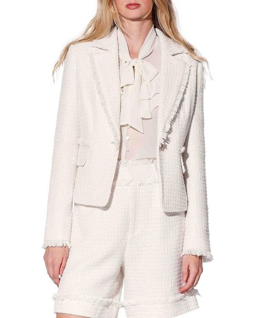 Walter Baker Natural Abby Tweed Blazer