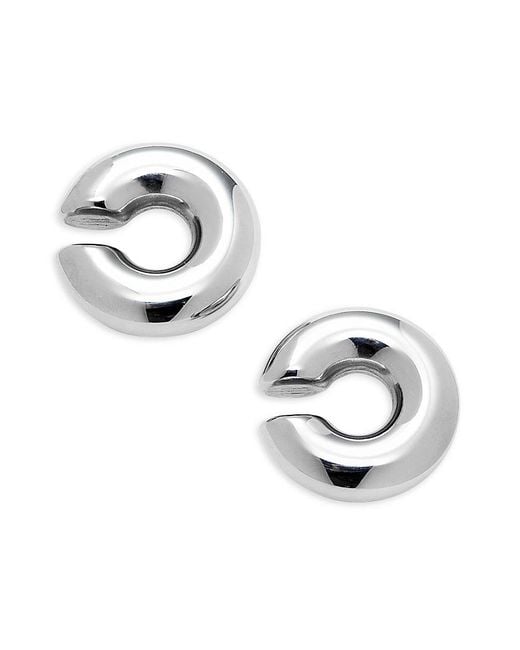 Luv Aj Metallic Stainless Steel Chunky Earcuffs