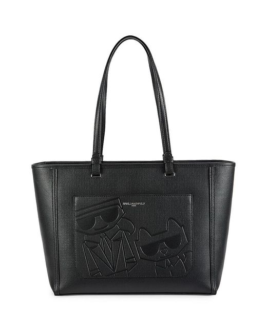 Karl Lagerfeld Maybelle Logo Tote in Black Lyst UK