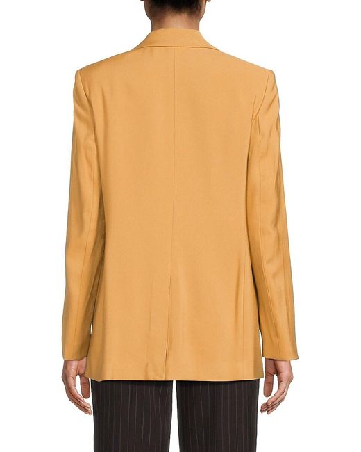 DKNY Orange Single-Button Blazer
