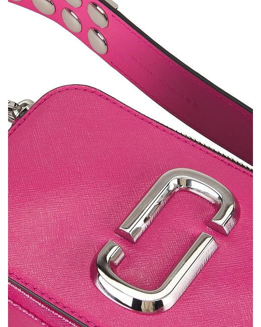 Marc Jacobs Pink Snapshot Studded Leather Camera Bag