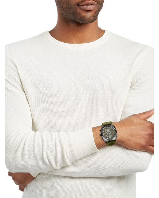 Philipp Plein Green Wildcat Ip Stainless Steel Case, Silicone Strap Chronograph Watch/40Mm for men