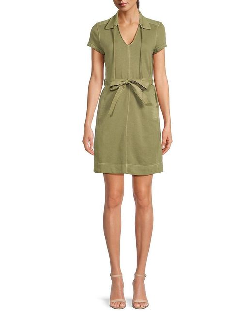 Tommy Bahama Green Sunray Belted Mini Dress